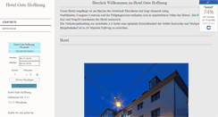 Desktop Screenshot of hotel-gutehoffnung.com